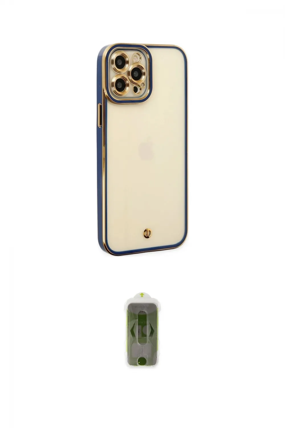 ieg™ iPhone 12 Pro Max Kılıf Çekirdek Klasik Serisi - Siyah Joko Magic 5D Hayalet Cam