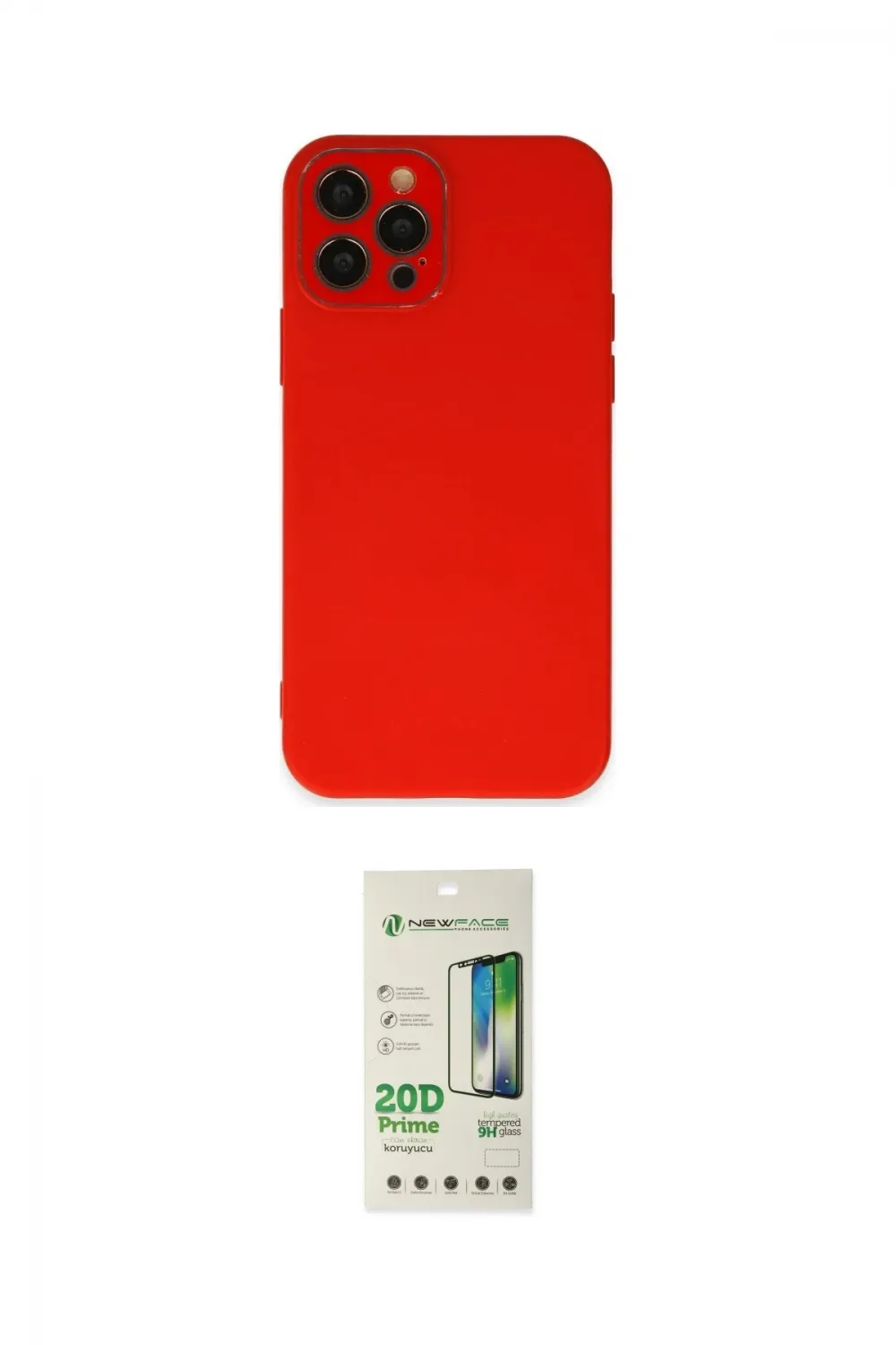 ieg™ iPhone 12 Pro Max Kılıf Çekirdek Modern Serisi - Siyah 20D Premium Cam Ekran Koruyucu