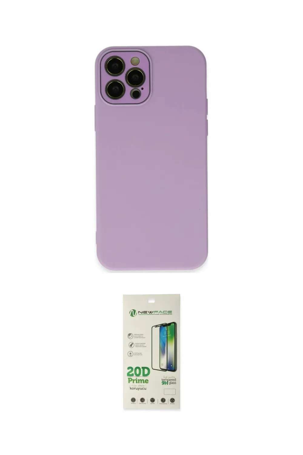 ieg™ iPhone 12 Pro Max Kılıf Çekirdek Modern Serisi - Siyah 20D Premium Cam Ekran Koruyucu