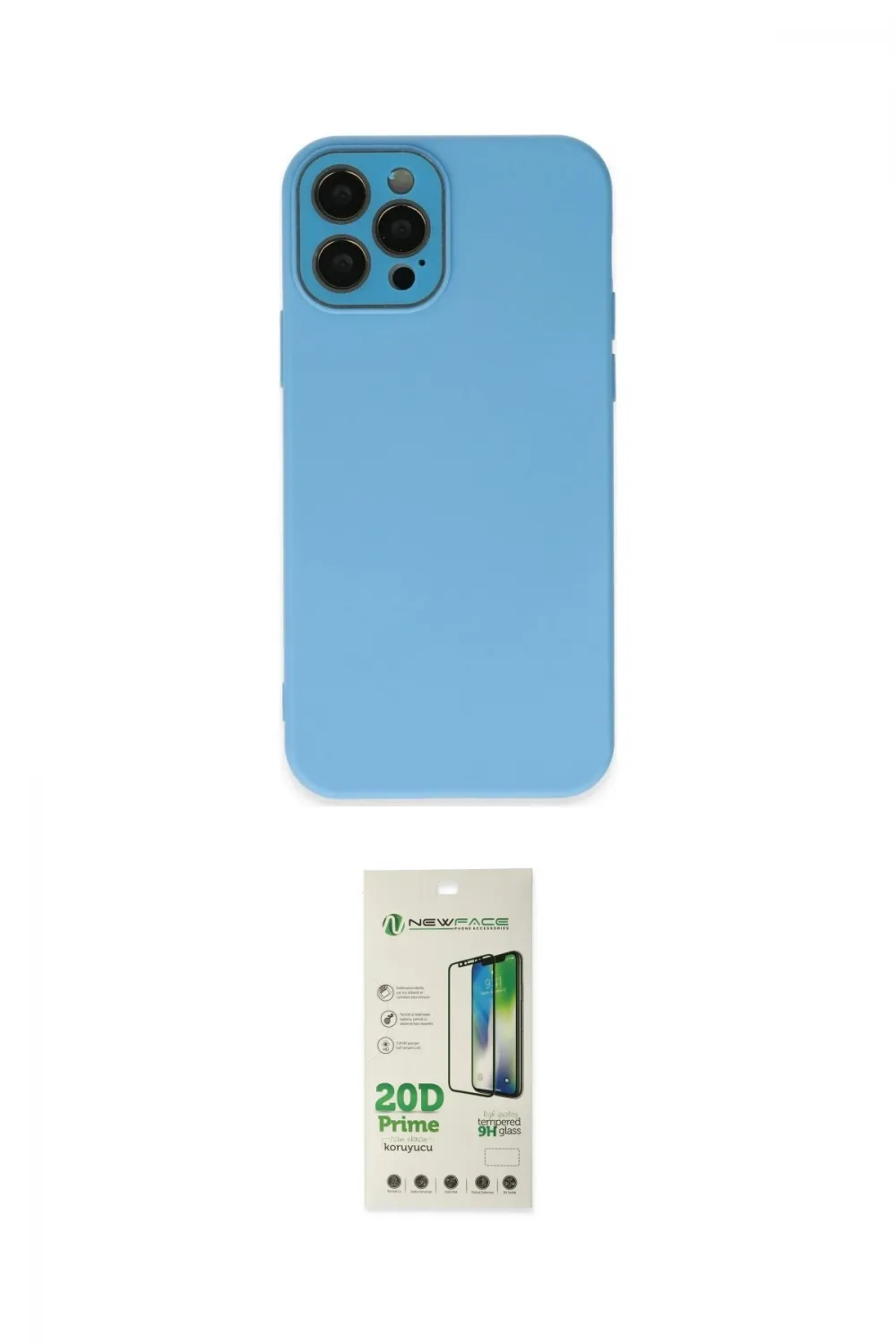 ieg™ iPhone 12 Pro Max Kılıf Çekirdek Modern Serisi - Siyah 20D Premium Cam Ekran Koruyucu