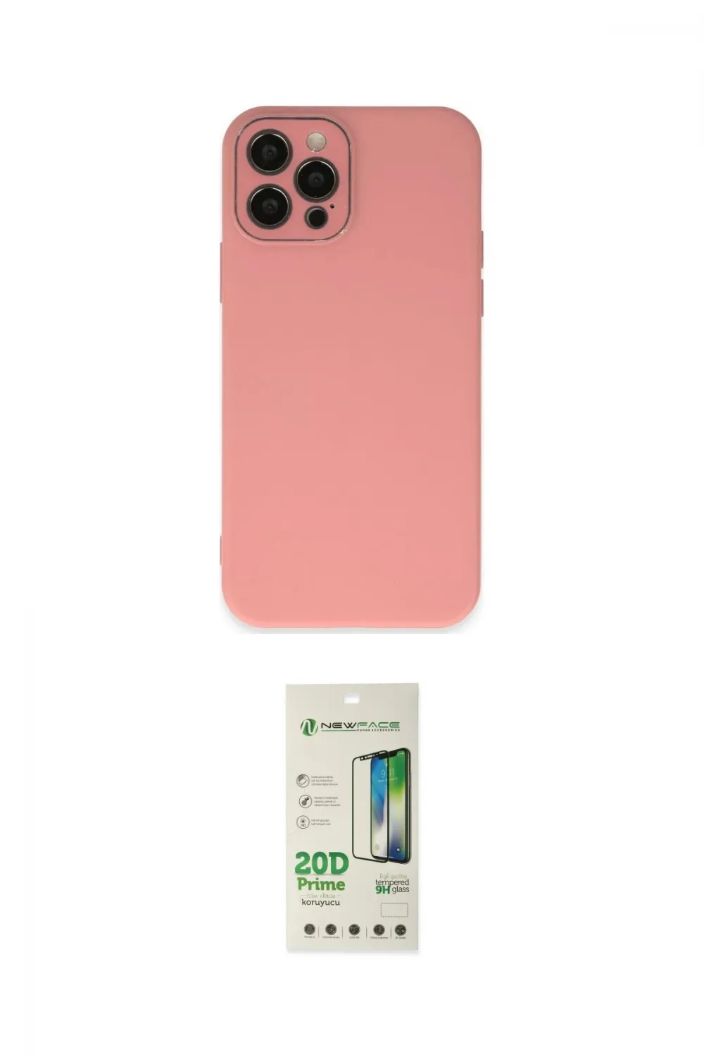 ieg™ iPhone 12 Pro Max Kılıf Çekirdek Modern Serisi - Siyah 20D Premium Cam Ekran Koruyucu