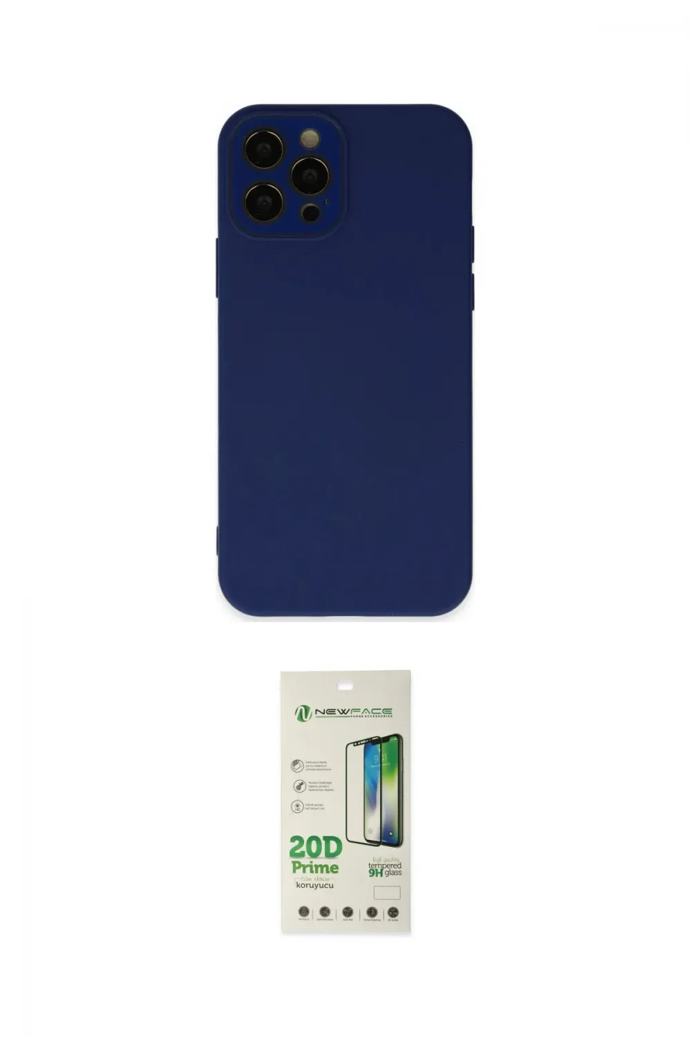 ieg™ iPhone 12 Pro Max Kılıf Çekirdek Modern Serisi - Siyah 20D Premium Cam Ekran Koruyucu