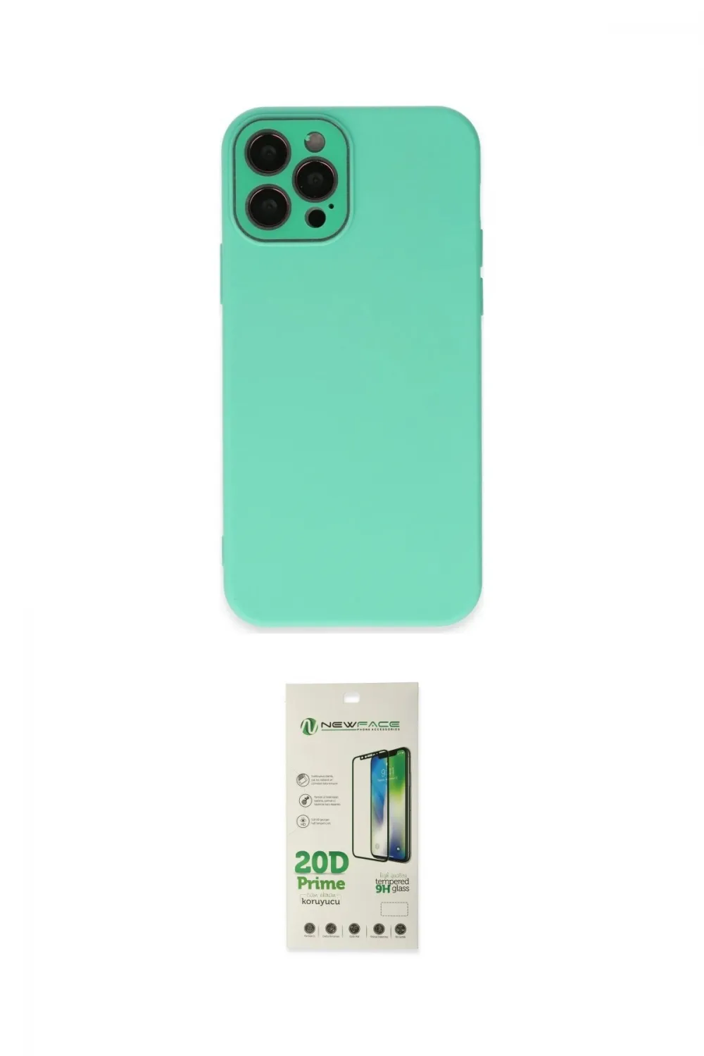 ieg™ iPhone 12 Pro Max Kılıf Çekirdek Modern Serisi - Siyah 20D Premium Cam Ekran Koruyucu