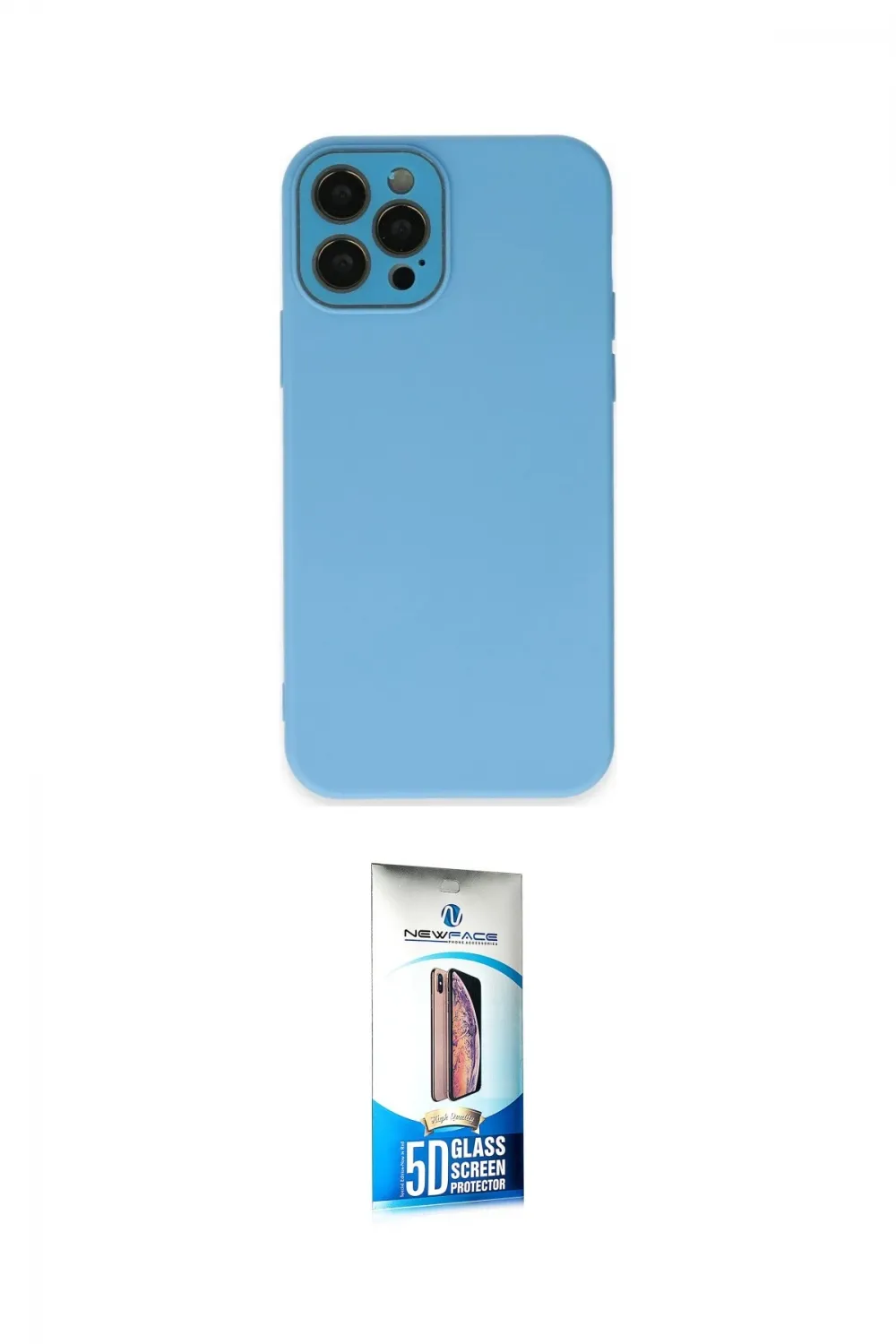 ieg™ iPhone 12 Pro Max Kılıf Çekirdek Modern Serisi - Siyah 5D Eko Cam Ekran Koruyucu