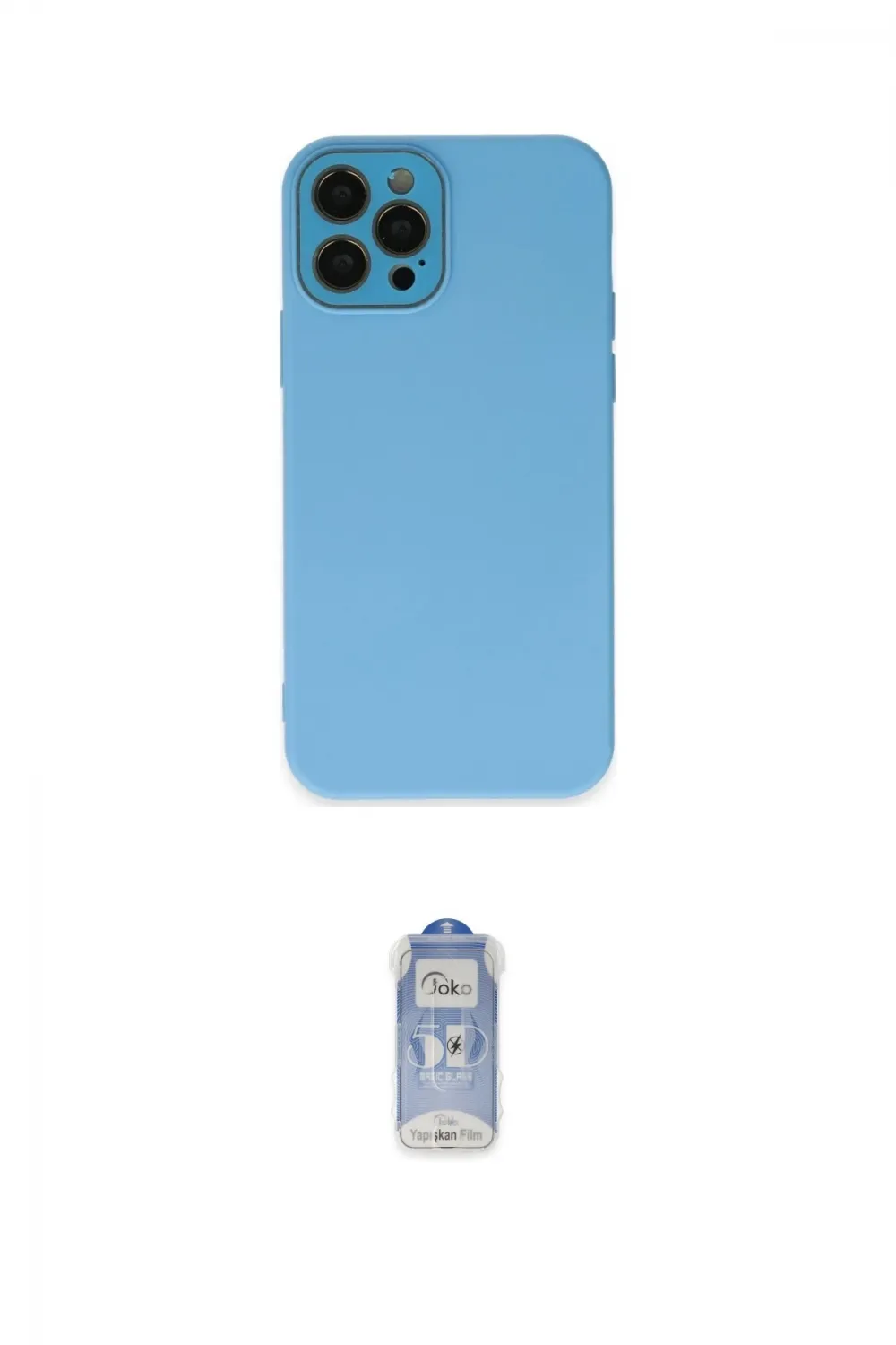 ieg™ iPhone 12 Pro Max Kılıf Çekirdek Modern Serisi - Siyah Joko Magic 5D Cam