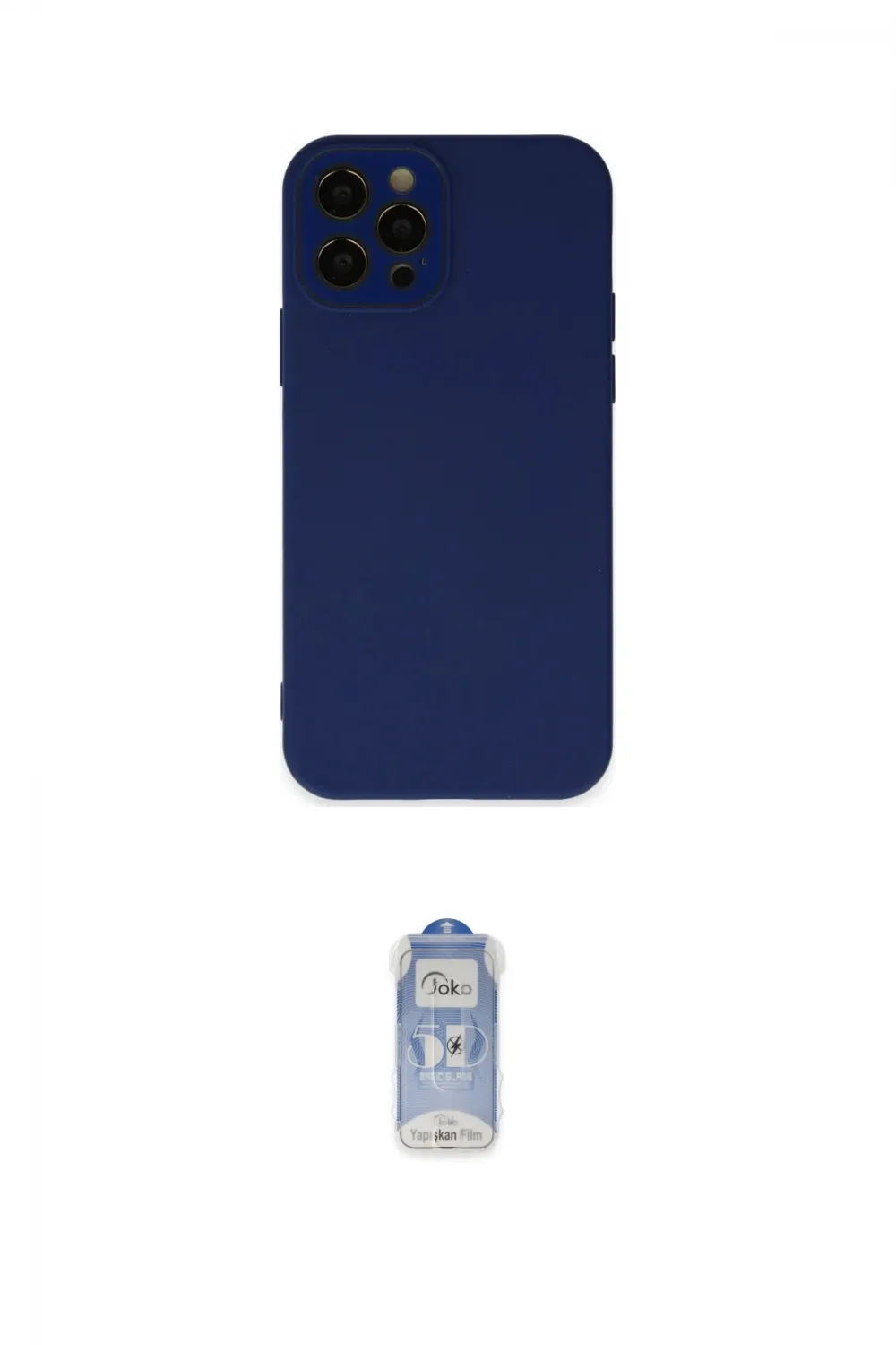 ieg™ iPhone 12 Pro Max Kılıf Çekirdek Modern Serisi - Siyah Joko Magic 5D Cam