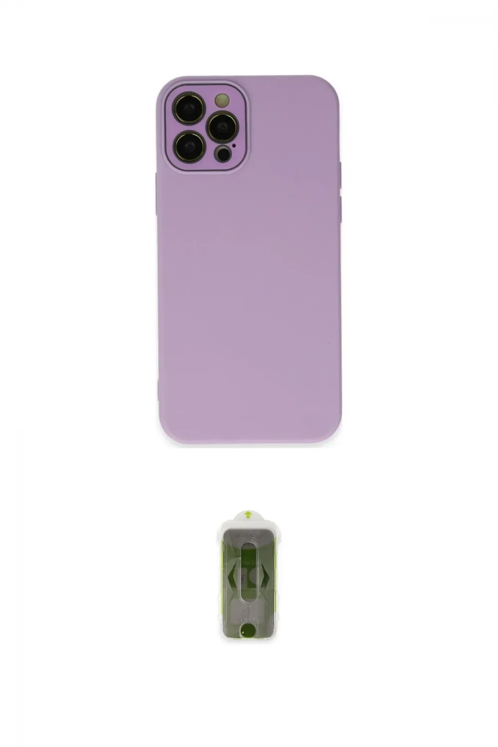 ieg™ iPhone 12 Pro Max Kılıf Çekirdek Modern Serisi - Siyah Joko Magic 5D Hayalet Cam