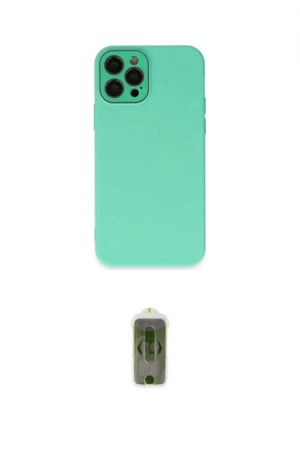 ieg™ iPhone 12 Pro Max Kılıf Çekirdek Modern Serisi - Siyah Joko Magic 5D Hayalet Cam