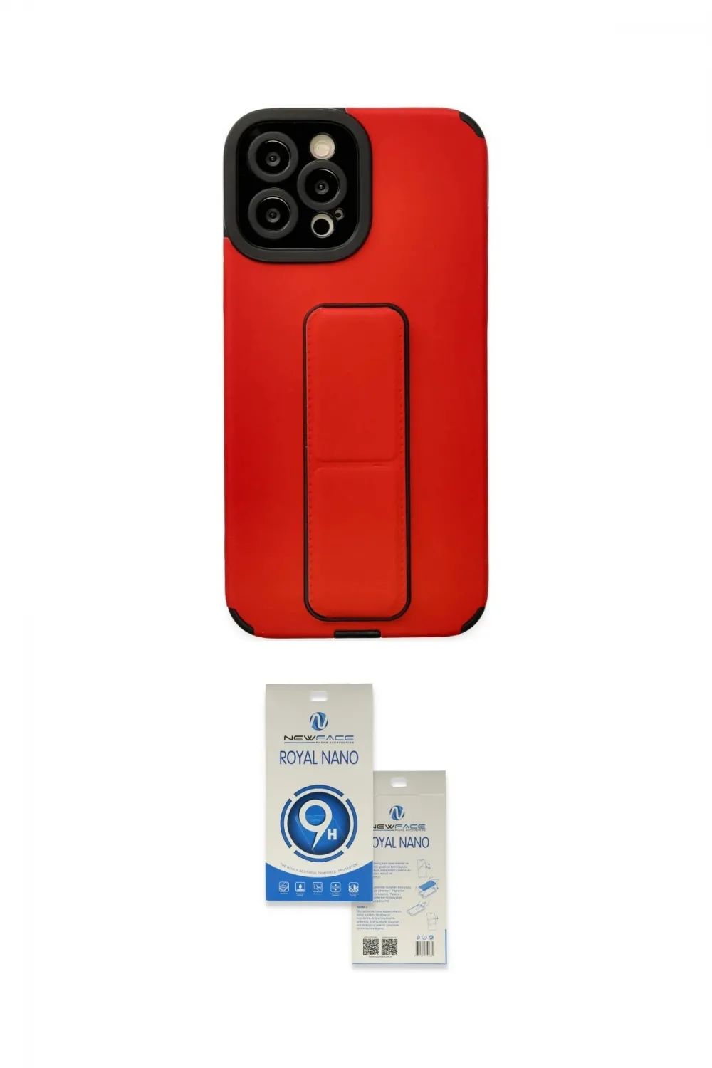ieg™ iPhone 12 Pro Max Kılıf Çekirdek Yansıma - Şeffaf Royal Nano Ekran Koruyucu