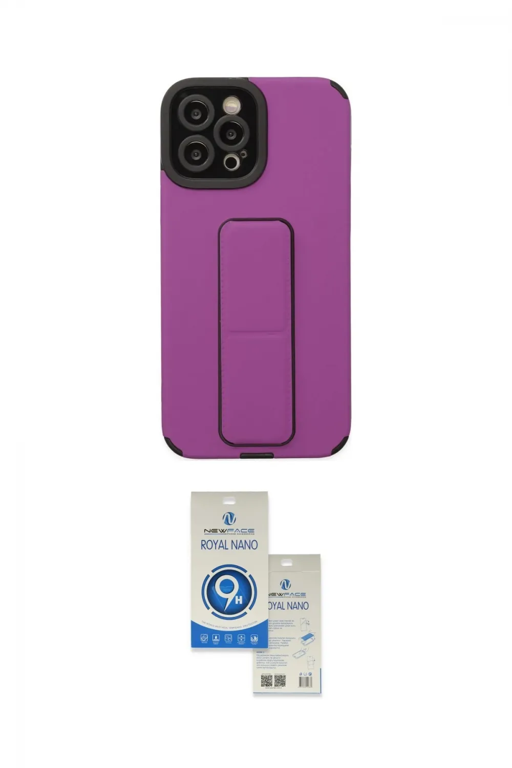 ieg™ iPhone 12 Pro Max Kılıf Çekirdek Yansıma - Şeffaf Royal Nano Ekran Koruyucu