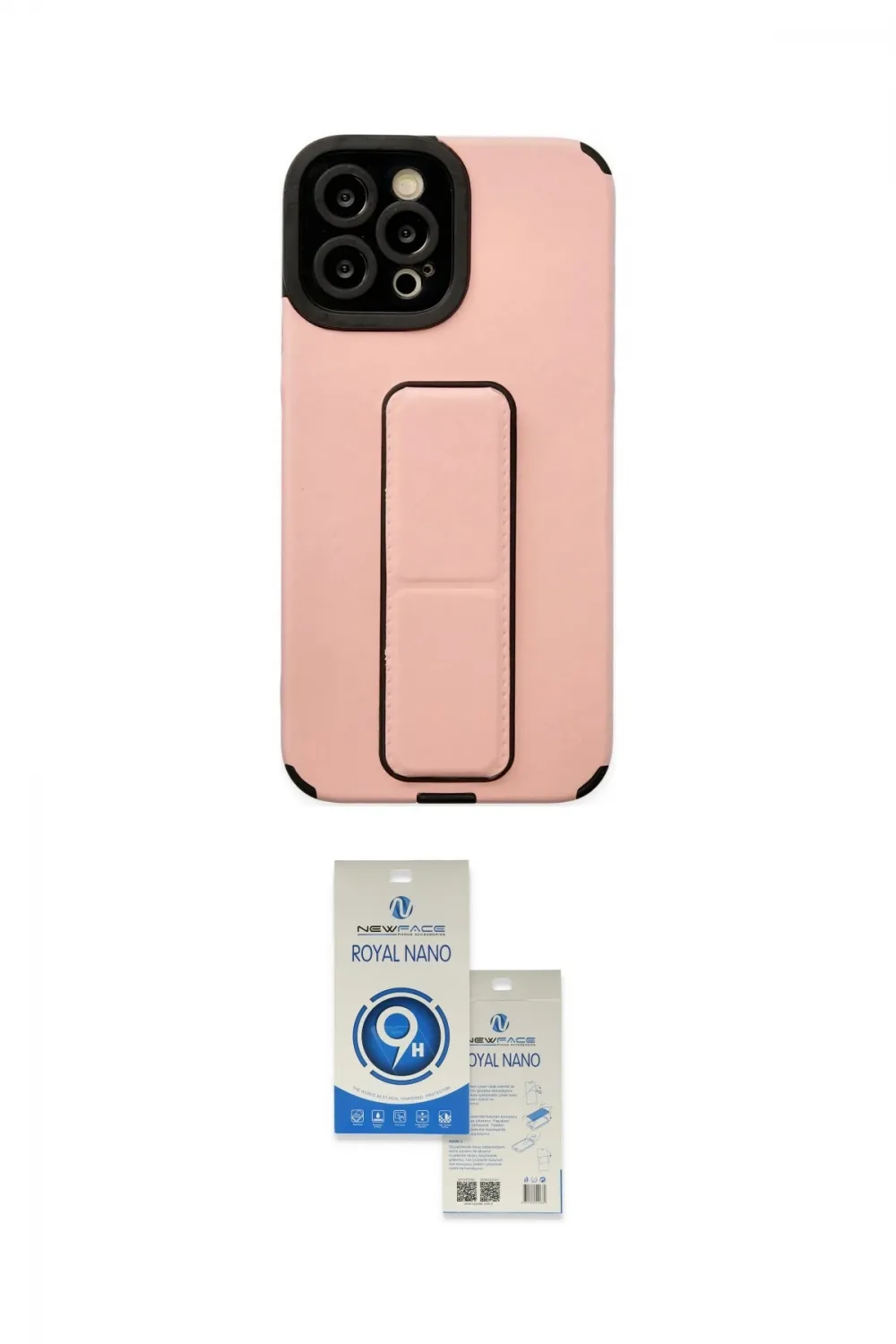 ieg™ iPhone 12 Pro Max Kılıf Çekirdek Yansıma - Şeffaf Royal Nano Ekran Koruyucu