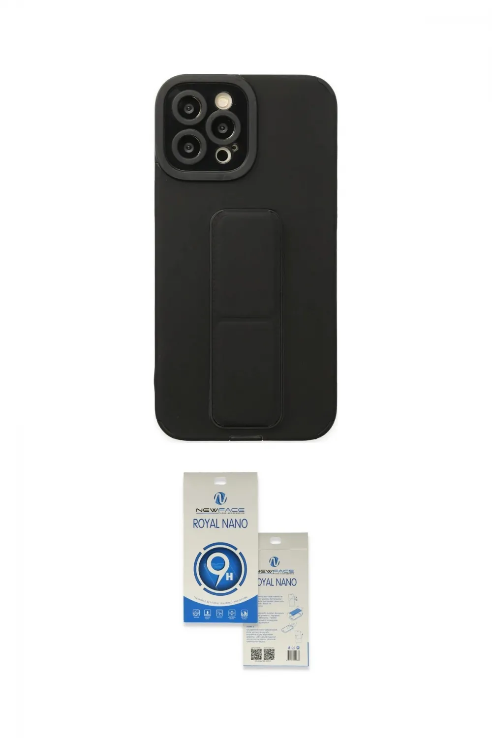 ieg™ iPhone 12 Pro Max Kılıf Çekirdek Yansıma - Şeffaf Royal Nano Ekran Koruyucu