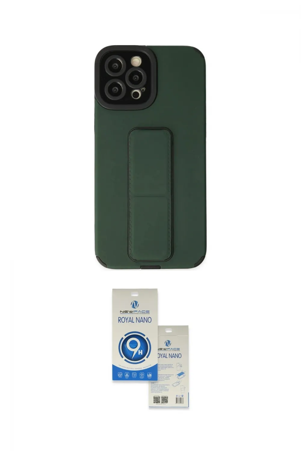 ieg™ iPhone 12 Pro Max Kılıf Çekirdek Yansıma - Şeffaf Royal Nano Ekran Koruyucu