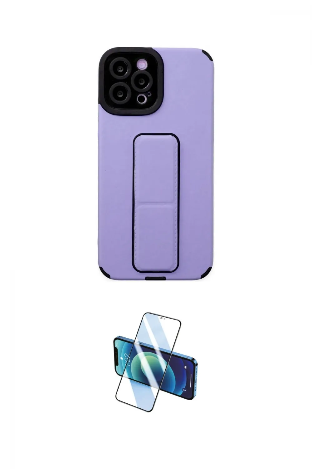ieg™ iPhone 12 Pro Max Kılıf Çekirdek Yansıma - Siyah 3D Antistatik Seramik Nano Ekran Koruyucu