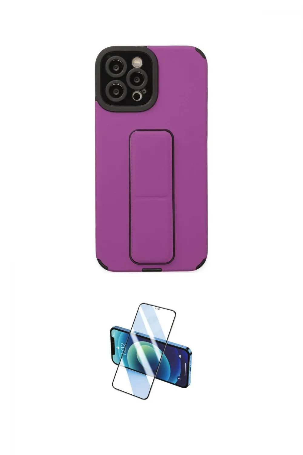 ieg™ iPhone 12 Pro Max Kılıf Çekirdek Yansıma - Siyah 3D Antistatik Seramik Nano Ekran Koruyucu