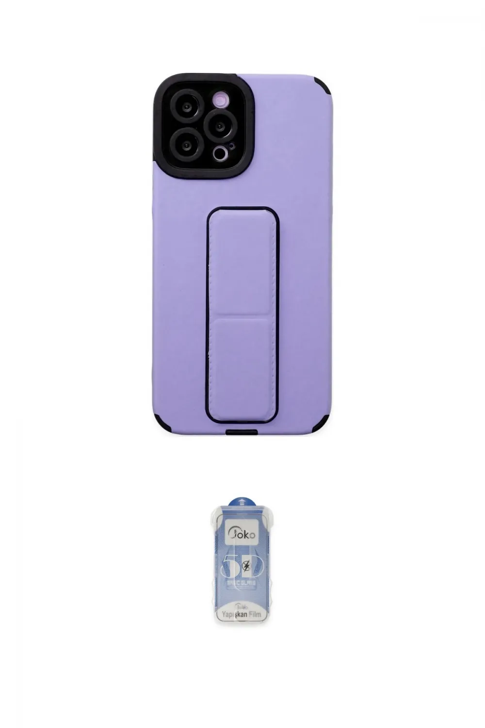 ieg™ iPhone 12 Pro Max Kılıf Çekirdek Yansıma - Siyah Joko Magic 5D Cam