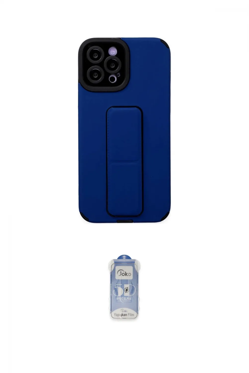 ieg™ iPhone 12 Pro Max Kılıf Çekirdek Yansıma - Siyah Joko Magic 5D Cam