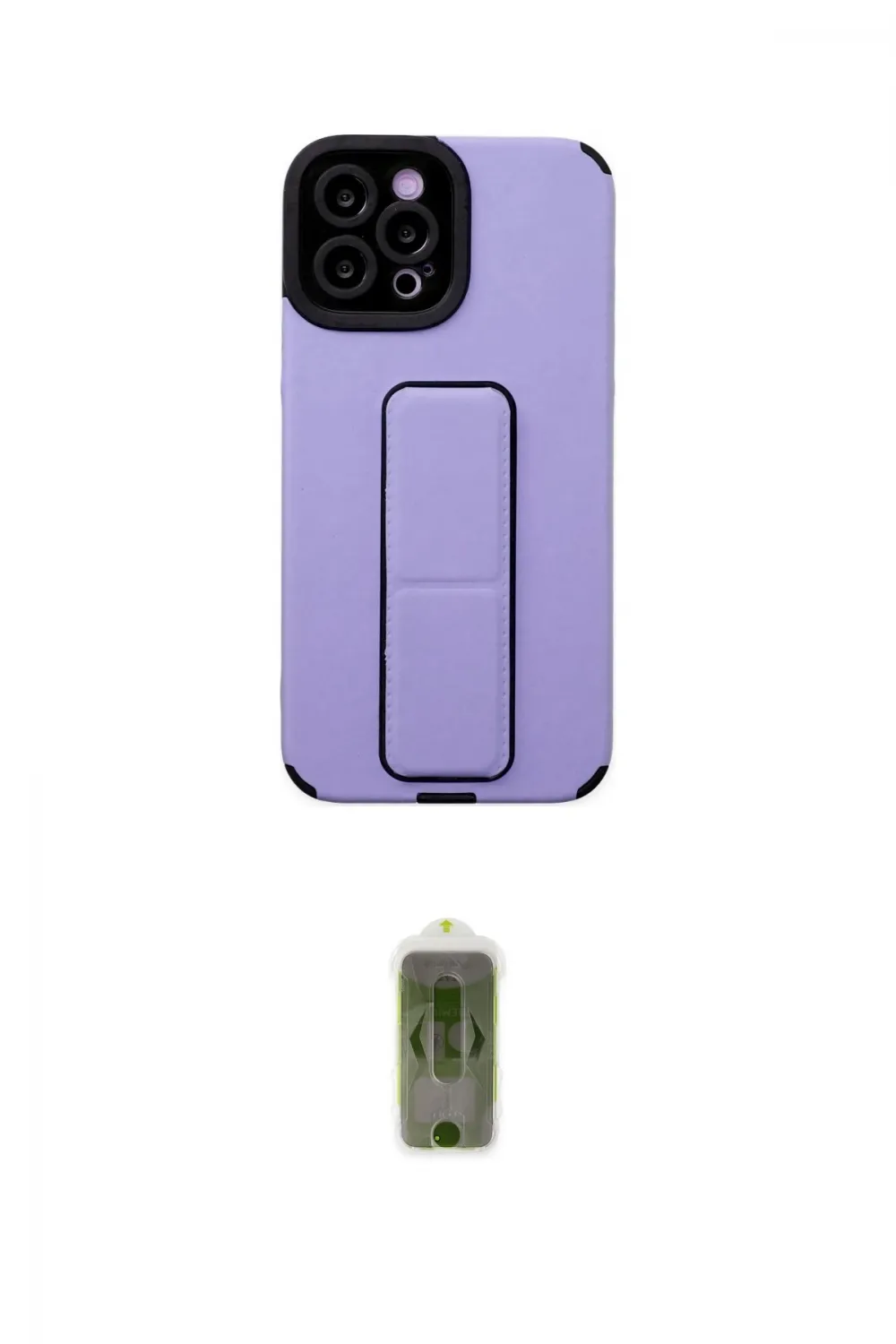 ieg™ iPhone 12 Pro Max Kılıf Çekirdek Yansıma - Siyah Joko Magic 5D Hayalet Cam