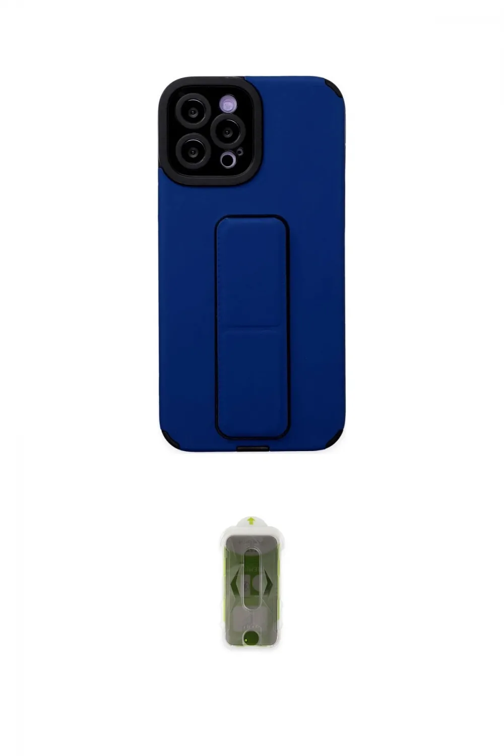 ieg™ iPhone 12 Pro Max Kılıf Çekirdek Yansıma - Siyah Joko Magic 5D Hayalet Cam