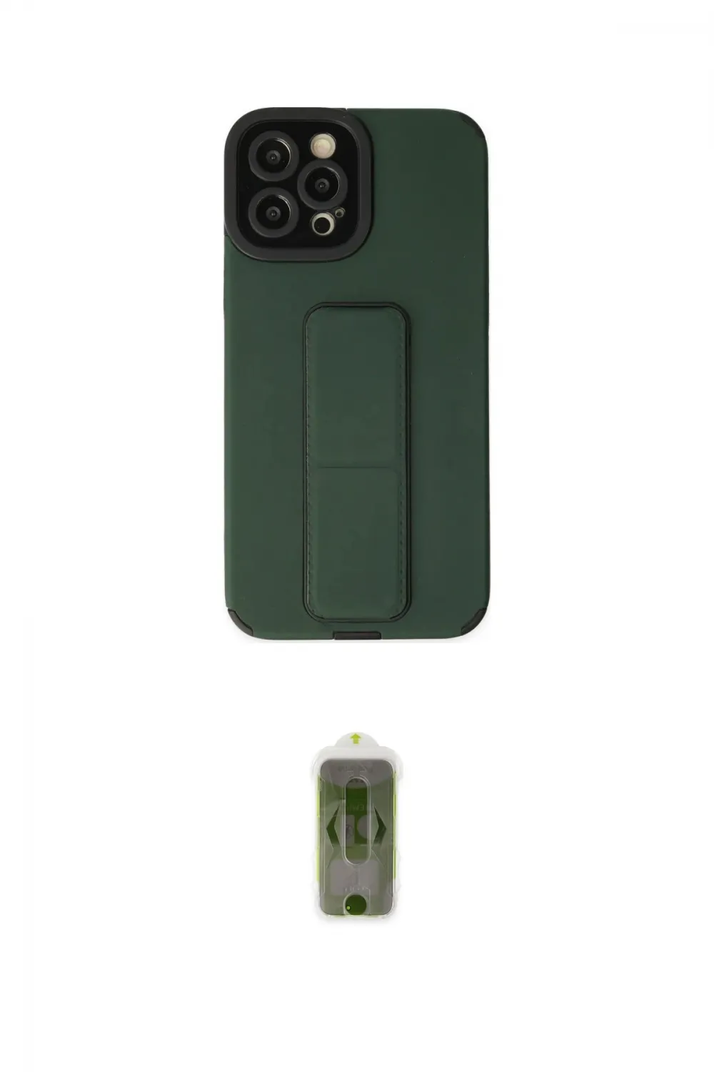 ieg™ iPhone 12 Pro Max Kılıf Çekirdek Yansıma - Siyah Joko Magic 5D Hayalet Cam