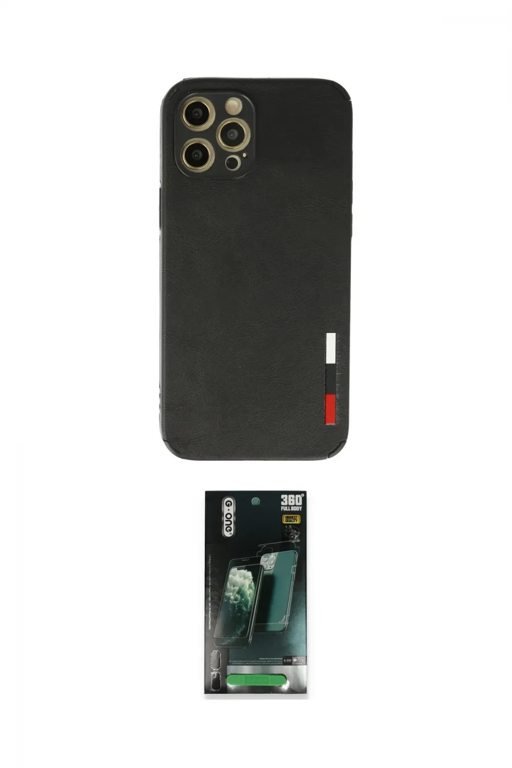 ieg™ iPhone 12 Pro Max Kılıf Doruk Asil Koleksiyonu - Şeffaf 360 Full Body Arka Koruyucu