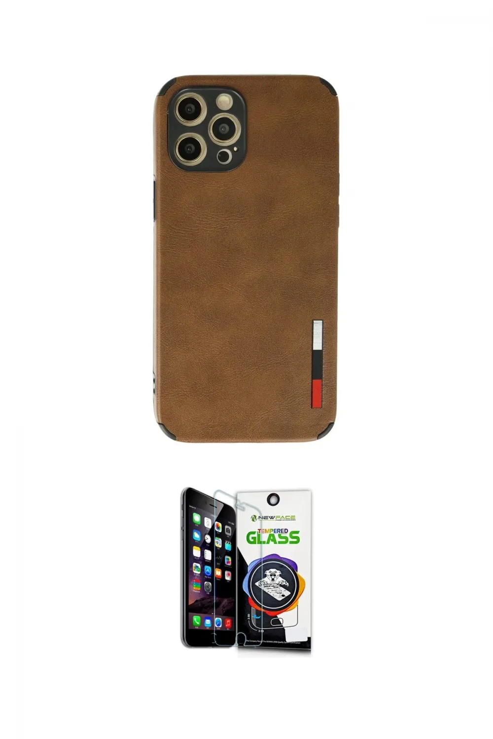 ieg™ iPhone 12 Pro Max Kılıf Doruk Asil Koleksiyonu - Şeffaf Temperli Cam Ekran Koruyucu
