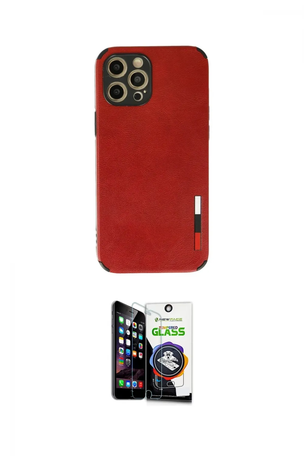 ieg™ iPhone 12 Pro Max Kılıf Doruk Asil Koleksiyonu - Şeffaf Temperli Cam Ekran Koruyucu