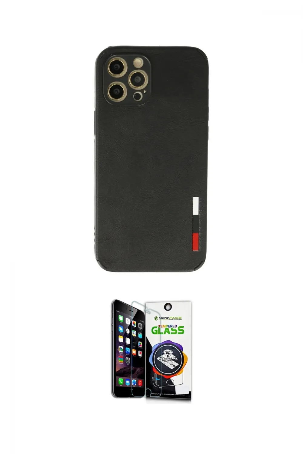 ieg™ iPhone 12 Pro Max Kılıf Doruk Asil Koleksiyonu - Şeffaf Temperli Cam Ekran Koruyucu