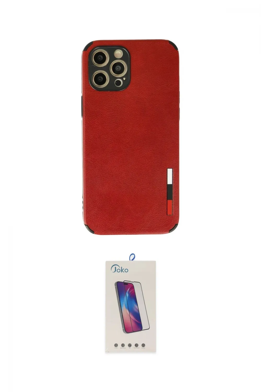 ieg™ iPhone 12 Pro Max Kılıf Doruk Asil Koleksiyonu - Siyah Joko 5D Cam