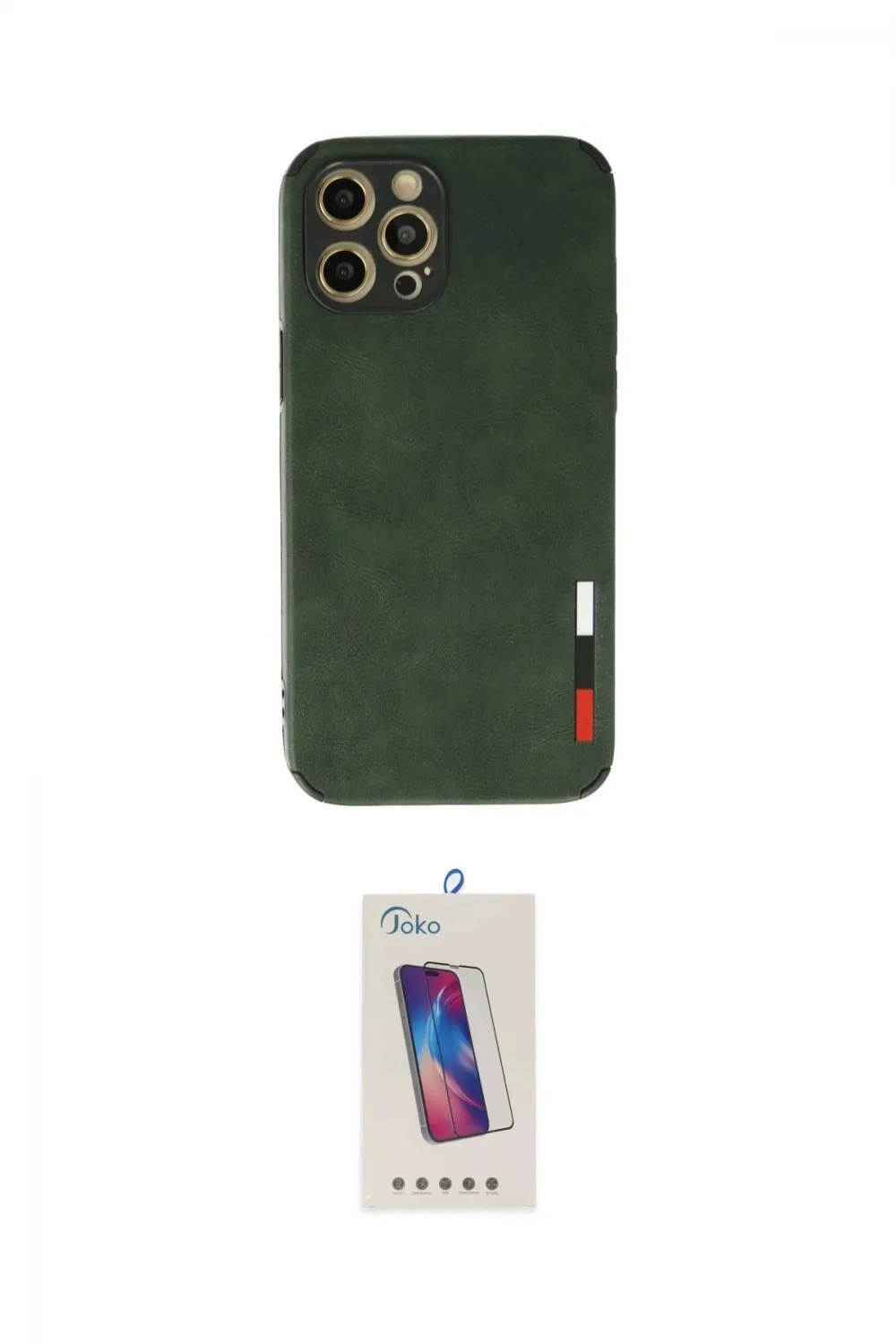 ieg™ iPhone 12 Pro Max Kılıf Doruk Asil Koleksiyonu - Siyah Joko 5D Cam