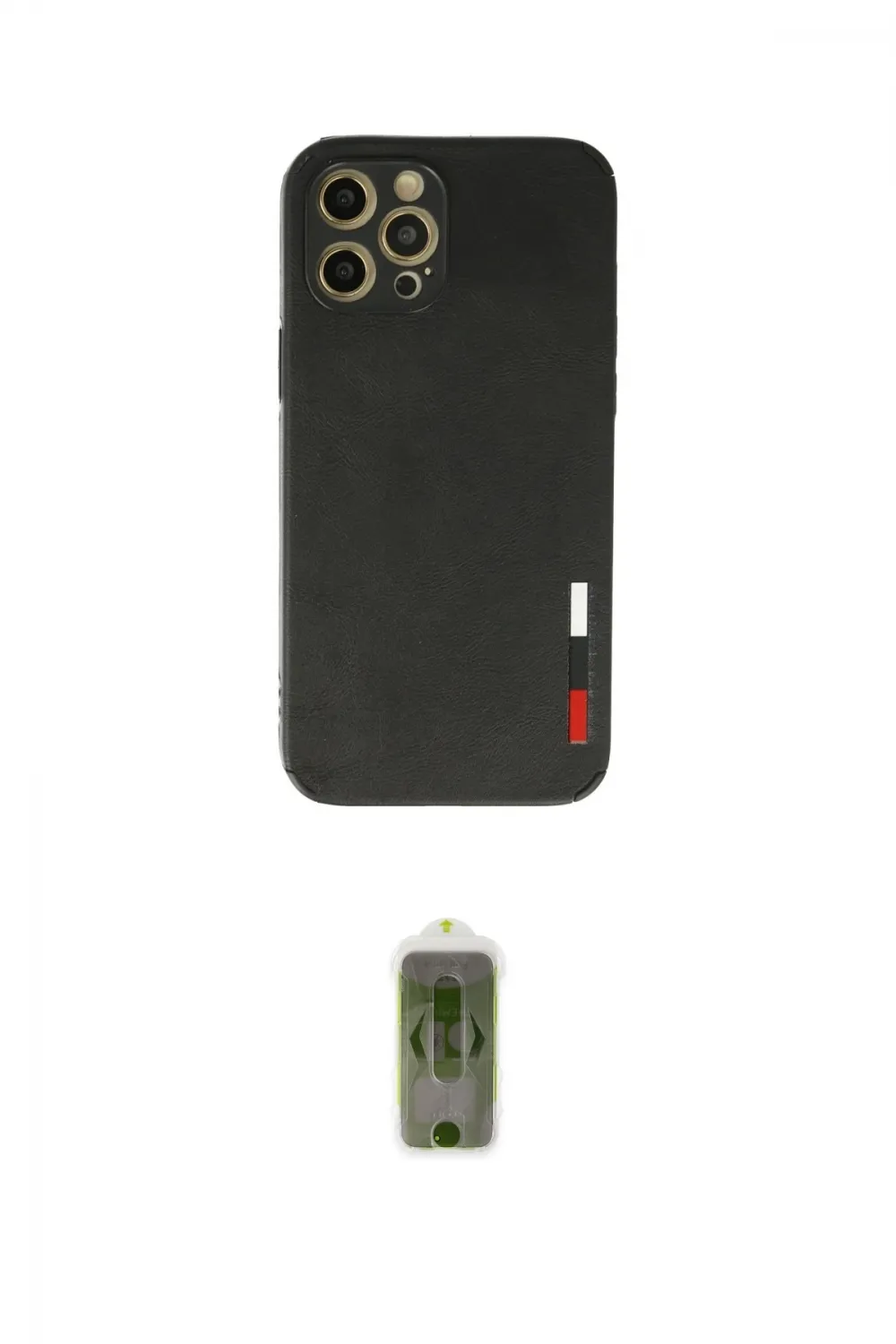 ieg™ iPhone 12 Pro Max Kılıf Doruk Asil Koleksiyonu - Siyah Joko Magic 5D Hayalet Cam