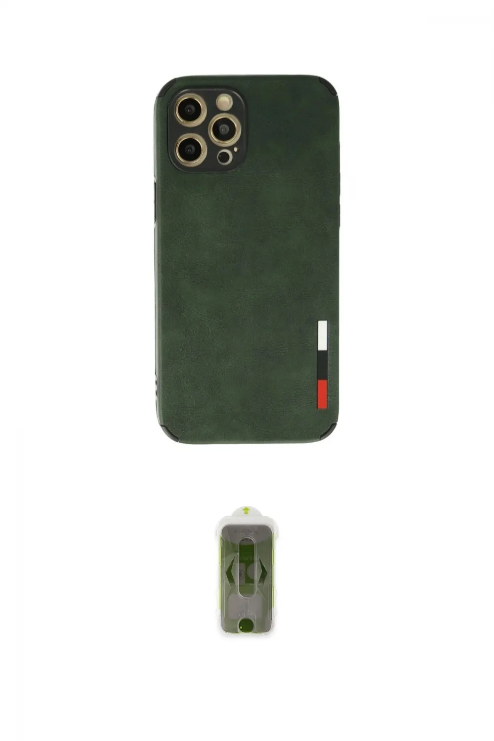 ieg™ iPhone 12 Pro Max Kılıf Doruk Asil Koleksiyonu - Siyah Joko Magic 5D Hayalet Cam