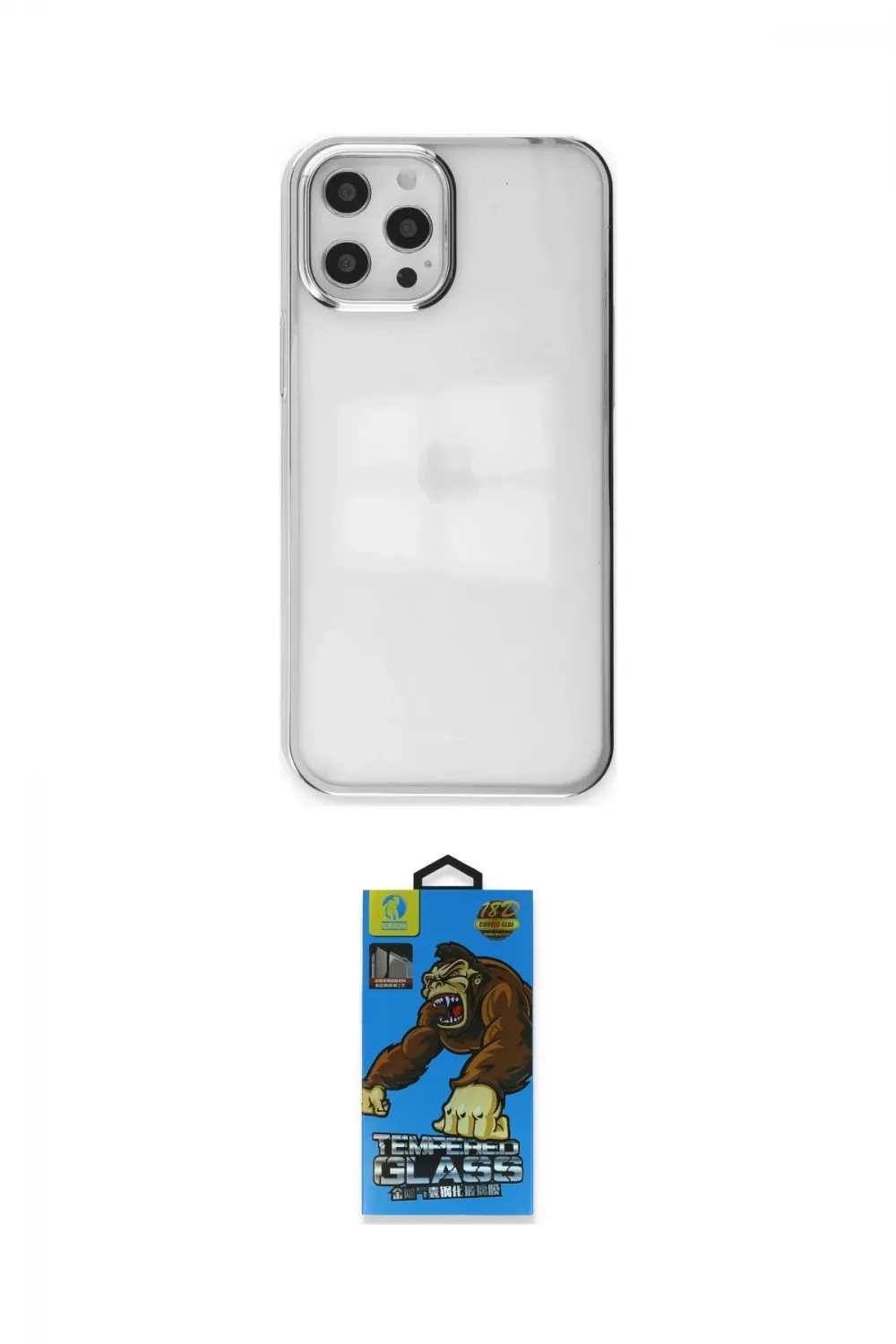 ieg™ iPhone 12 Pro Max Kılıf Doruk Doku Prime - Siyah 18D Cam Ekran Koruyucu