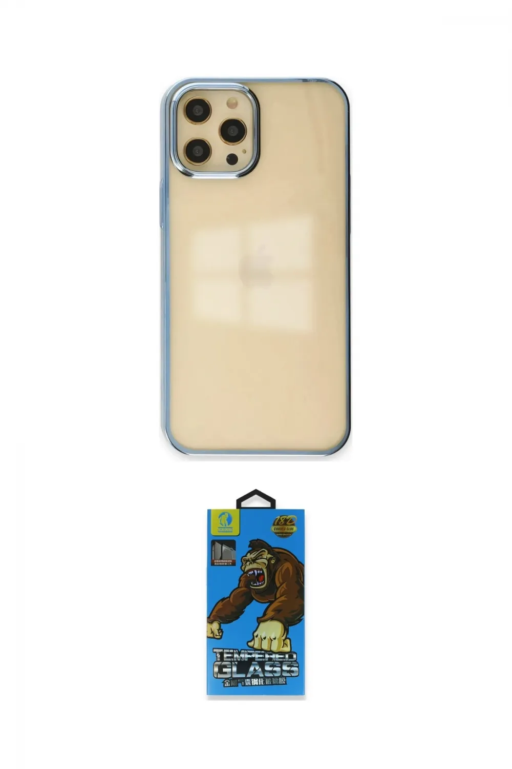 ieg™ iPhone 12 Pro Max Kılıf Doruk Doku Prime - Siyah 18D Cam Ekran Koruyucu