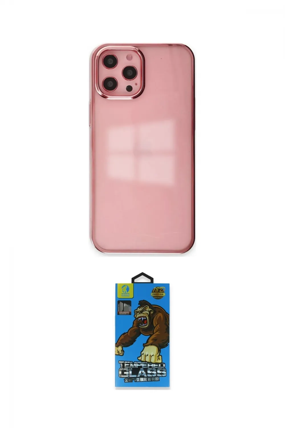 ieg™ iPhone 12 Pro Max Kılıf Doruk Doku Prime - Siyah 18D Cam Ekran Koruyucu