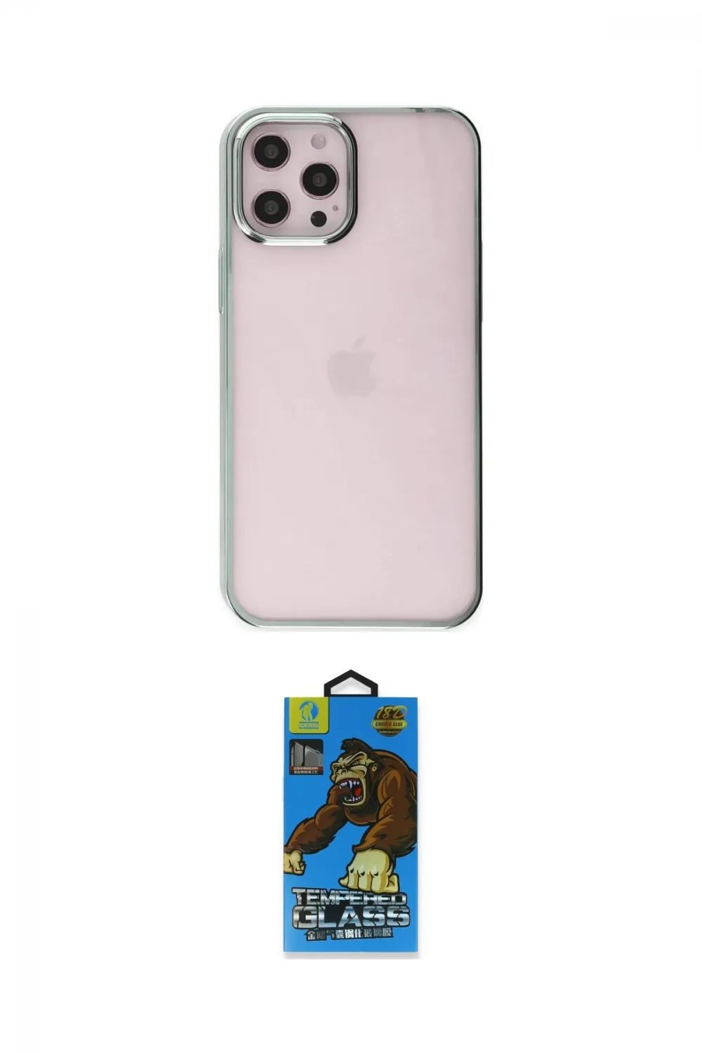 ieg™ iPhone 12 Pro Max Kılıf Doruk Doku Prime - Siyah 18D Cam Ekran Koruyucu