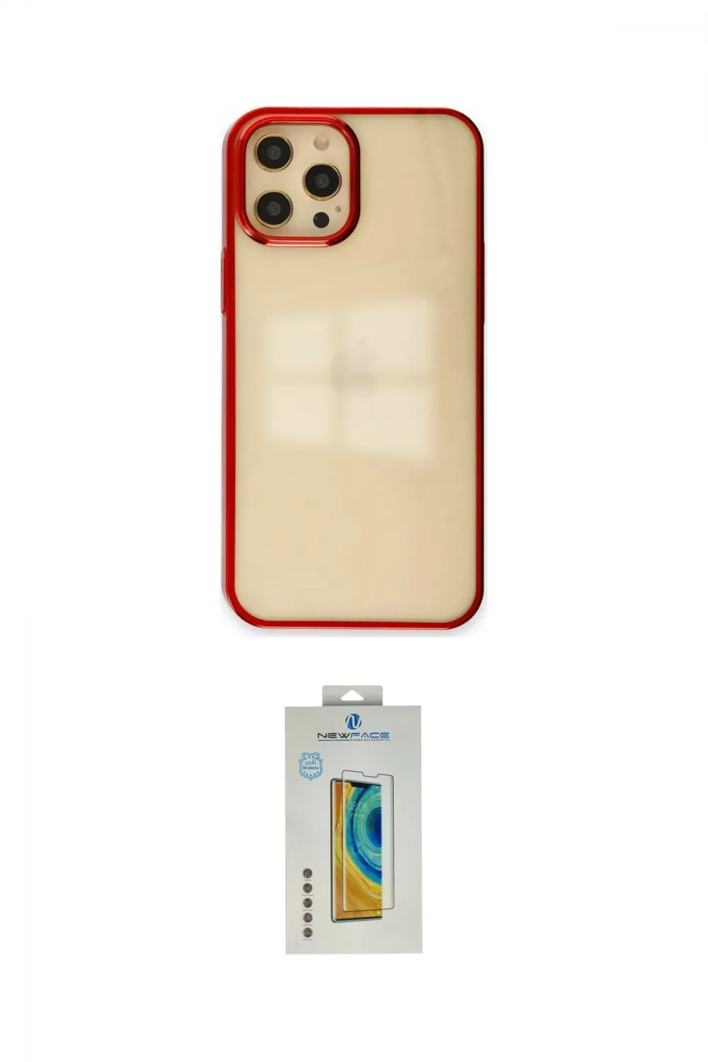 ieg™ iPhone 12 Pro Max Kılıf Doruk Doku Prime - Siyah Polymer Nano Ekran Koruyucu