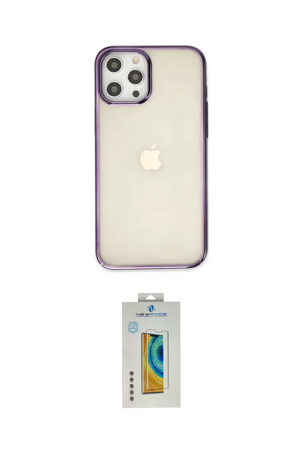 ieg™ iPhone 12 Pro Max Kılıf Doruk Doku Prime - Siyah Polymer Nano Ekran Koruyucu