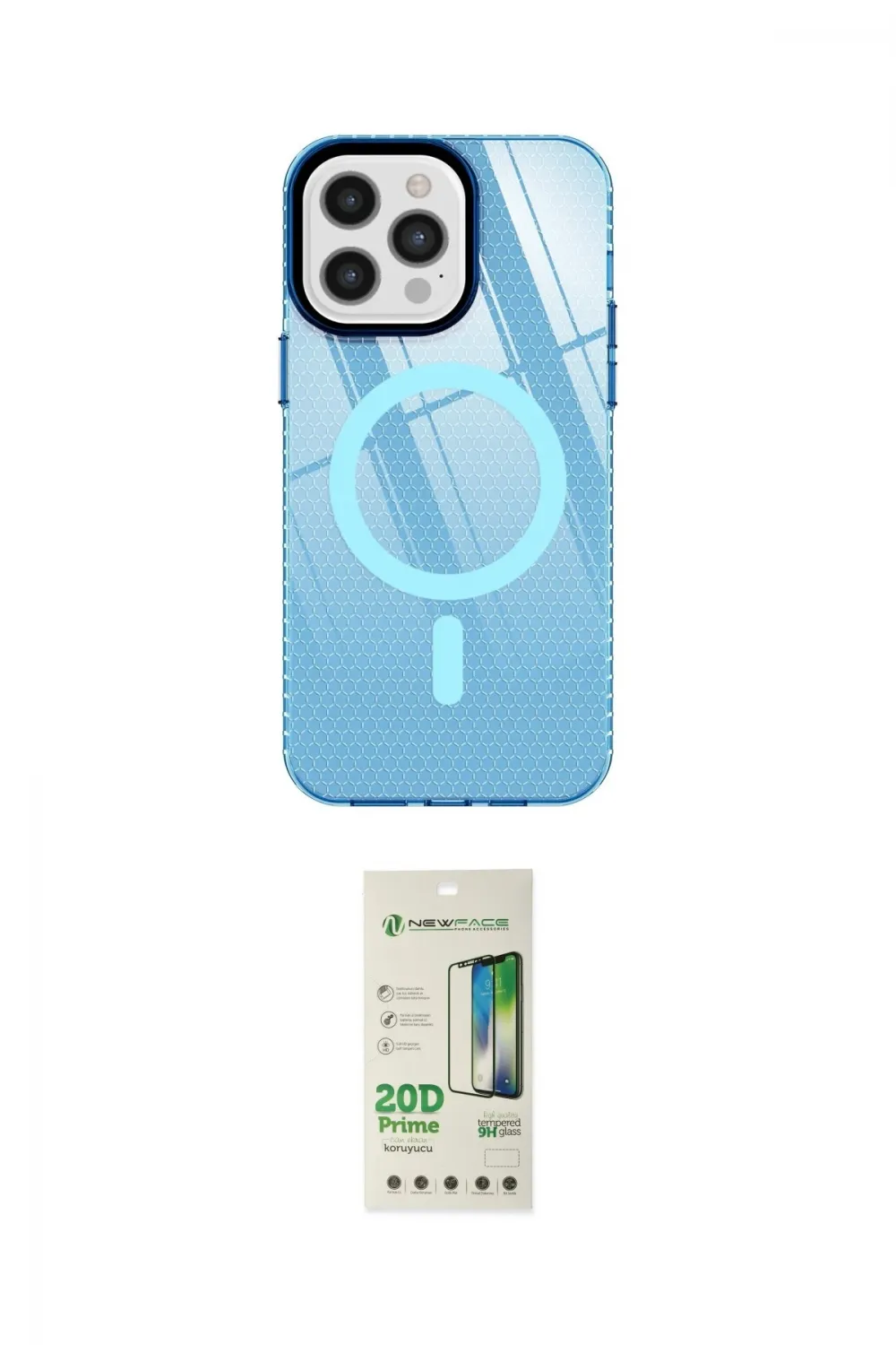 ieg™ iPhone 12 Pro Max Kılıf Doruk Prime - Siyah 20D Premium Cam Ekran Koruyucu