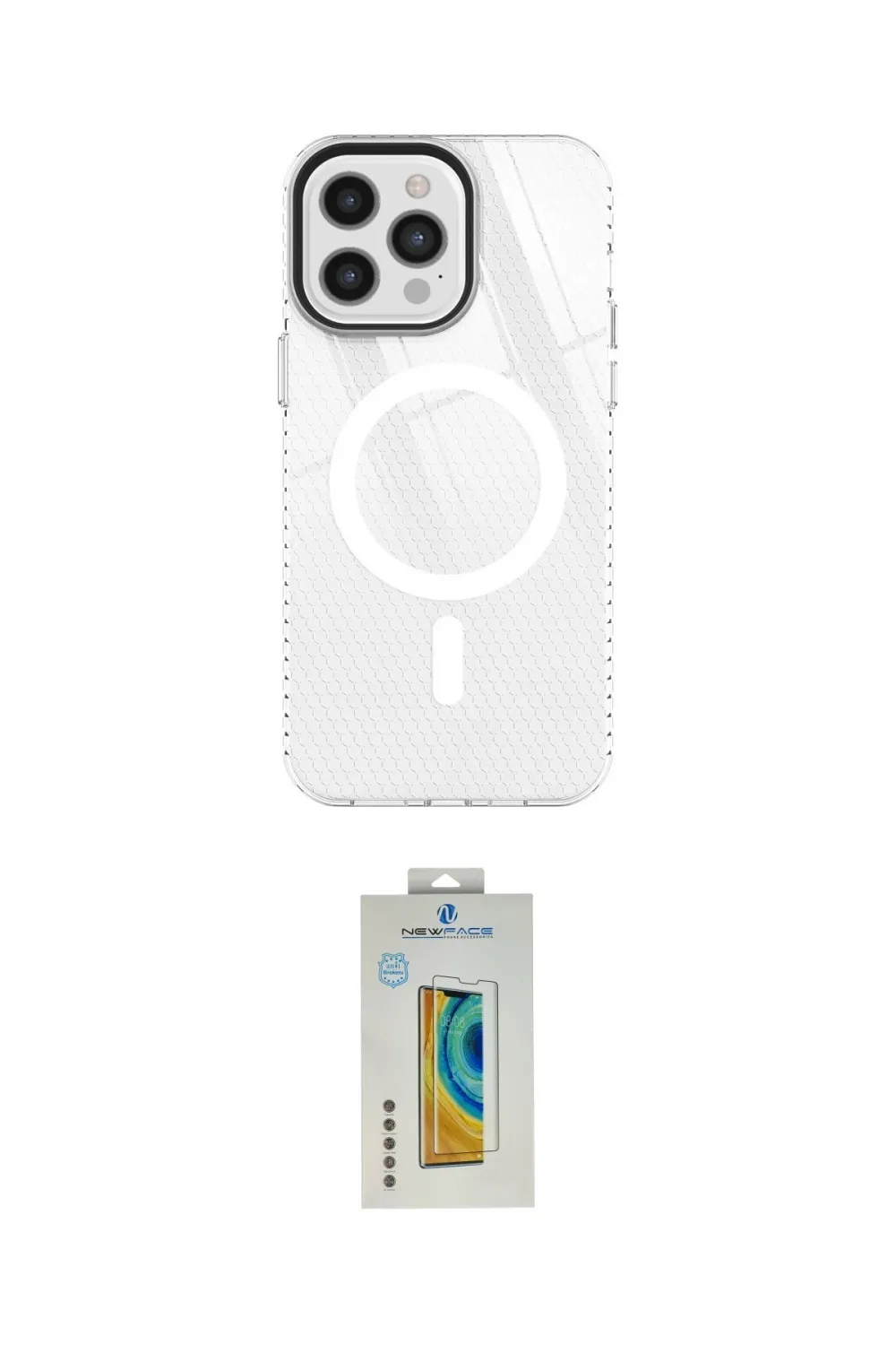 ieg™ iPhone 12 Pro Max Kılıf Doruk Prime - Siyah Polymer Nano Ekran Koruyucu