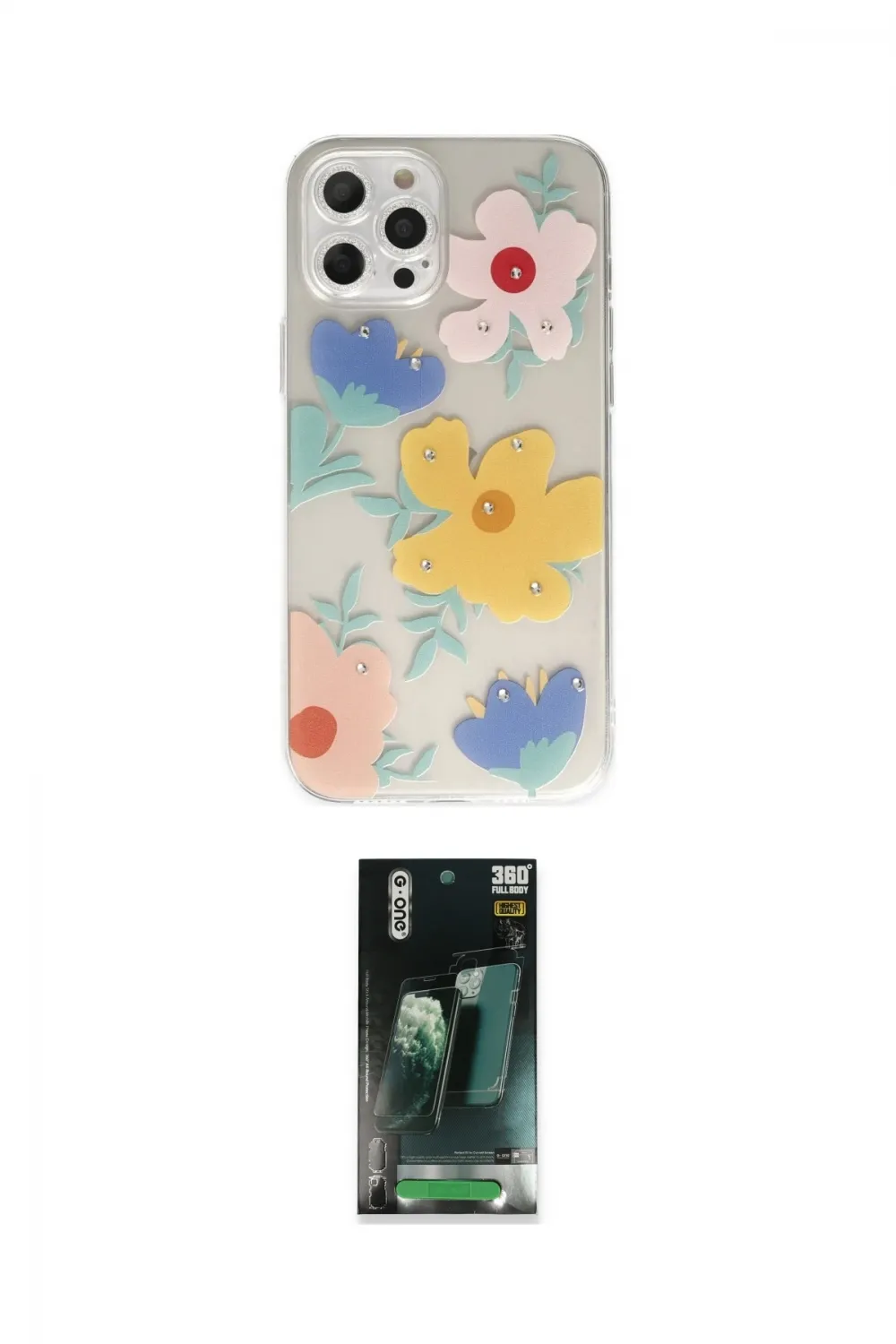 ieg™ iPhone 12 Pro Max Kılıf Eksen Asil Prime - Şeffaf 360 Full Body Arka Koruyucu