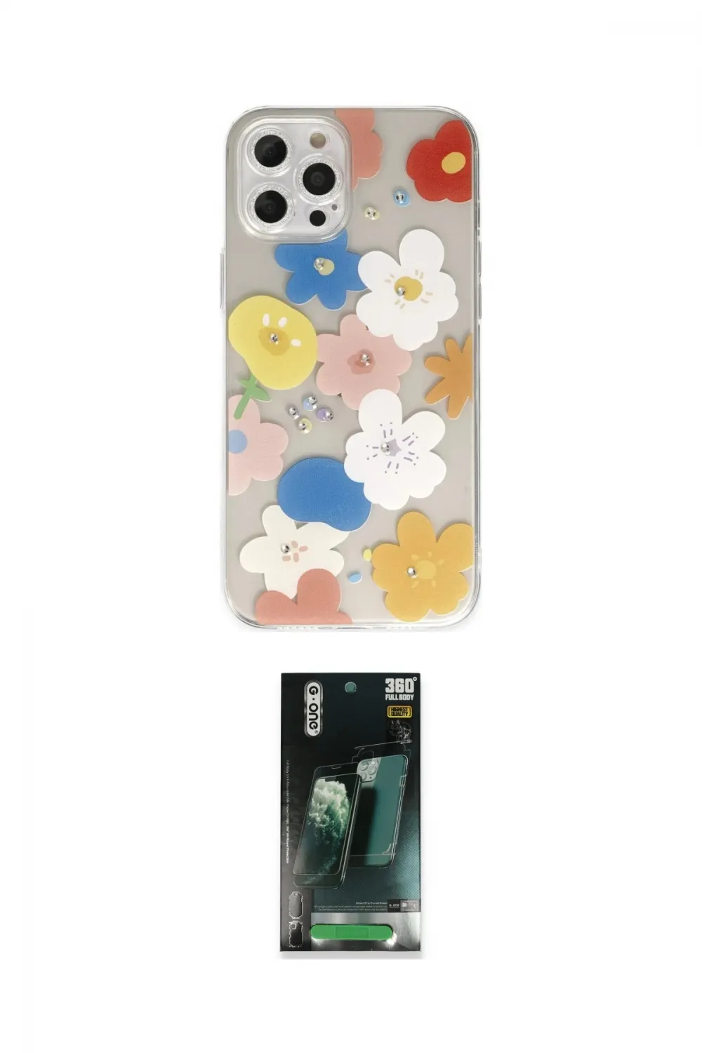ieg™ iPhone 12 Pro Max Kılıf Eksen Asil Prime - Şeffaf 360 Full Body Arka Koruyucu