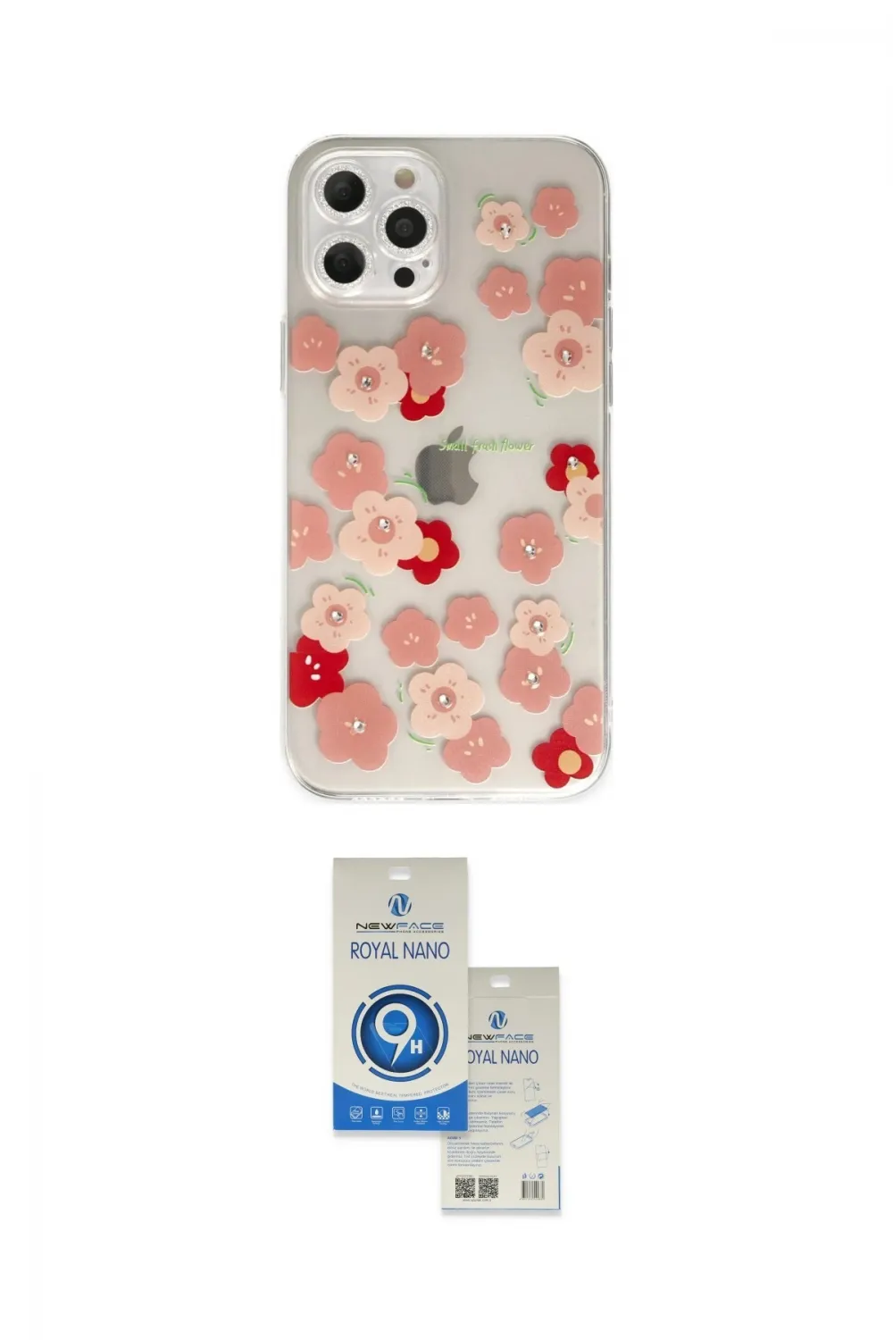 ieg™ iPhone 12 Pro Max Kılıf Eksen Asil Prime - Şeffaf Royal Nano Ekran Koruyucu