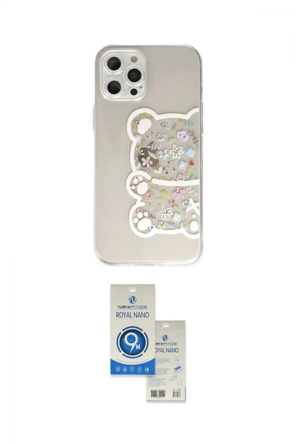 ieg™ iPhone 12 Pro Max Kılıf Eksen Asil Prime - Şeffaf Royal Nano Ekran Koruyucu