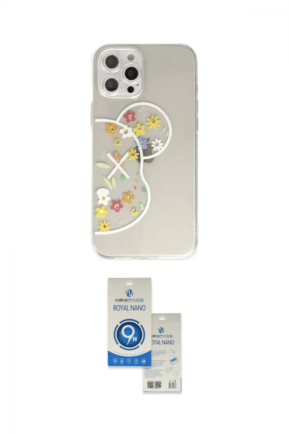 ieg™ iPhone 12 Pro Max Kılıf Eksen Asil Prime - Şeffaf Royal Nano Ekran Koruyucu