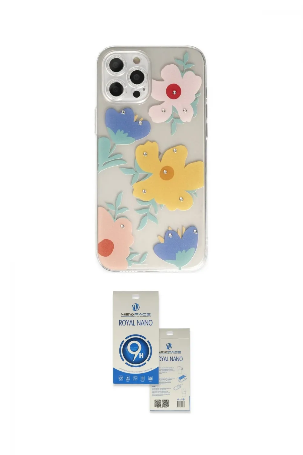 ieg™ iPhone 12 Pro Max Kılıf Eksen Asil Prime - Şeffaf Royal Nano Ekran Koruyucu