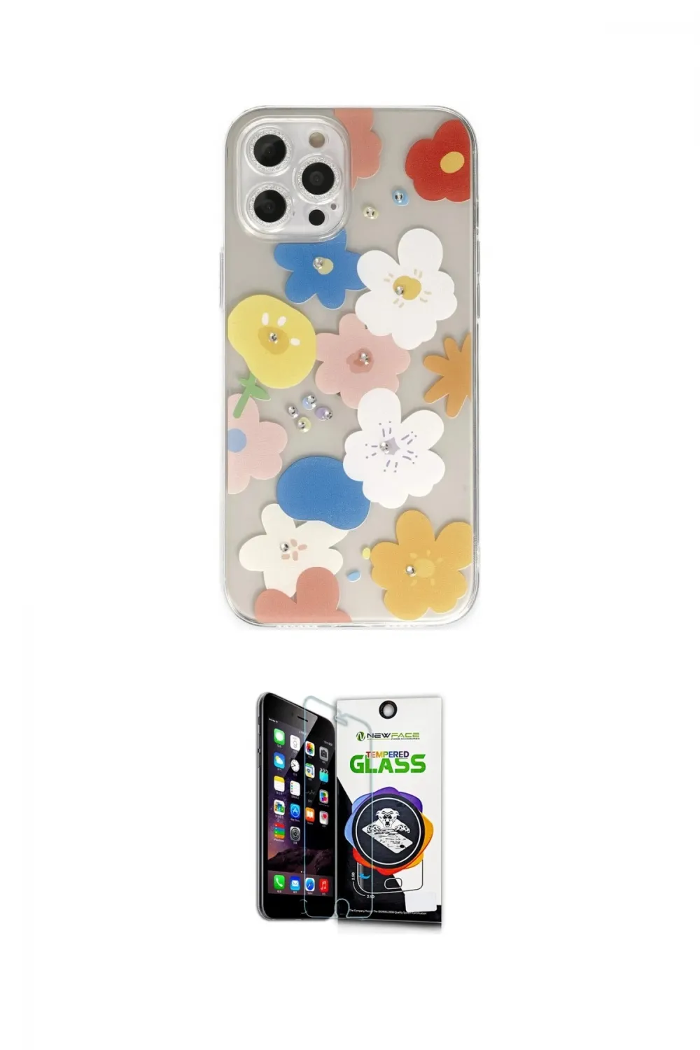 ieg™ iPhone 12 Pro Max Kılıf Eksen Asil Prime - Şeffaf Temperli Cam Ekran Koruyucu