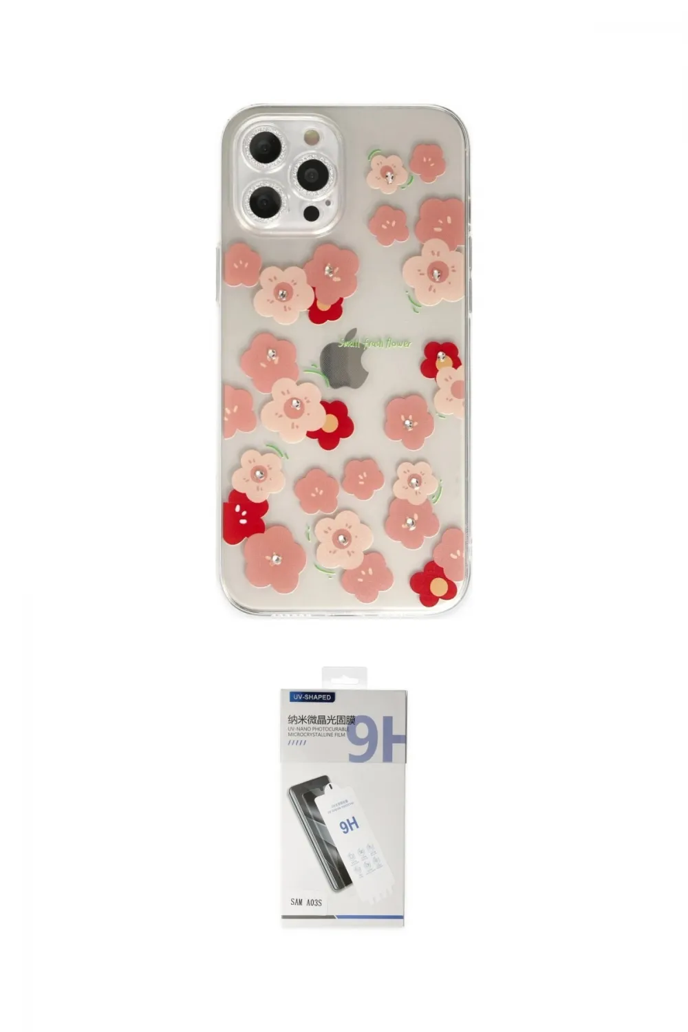 ieg™ iPhone 12 Pro Max Kılıf Eksen Asil Prime - Şeffaf Uv Polymer Nano Ekran Koruyucu
