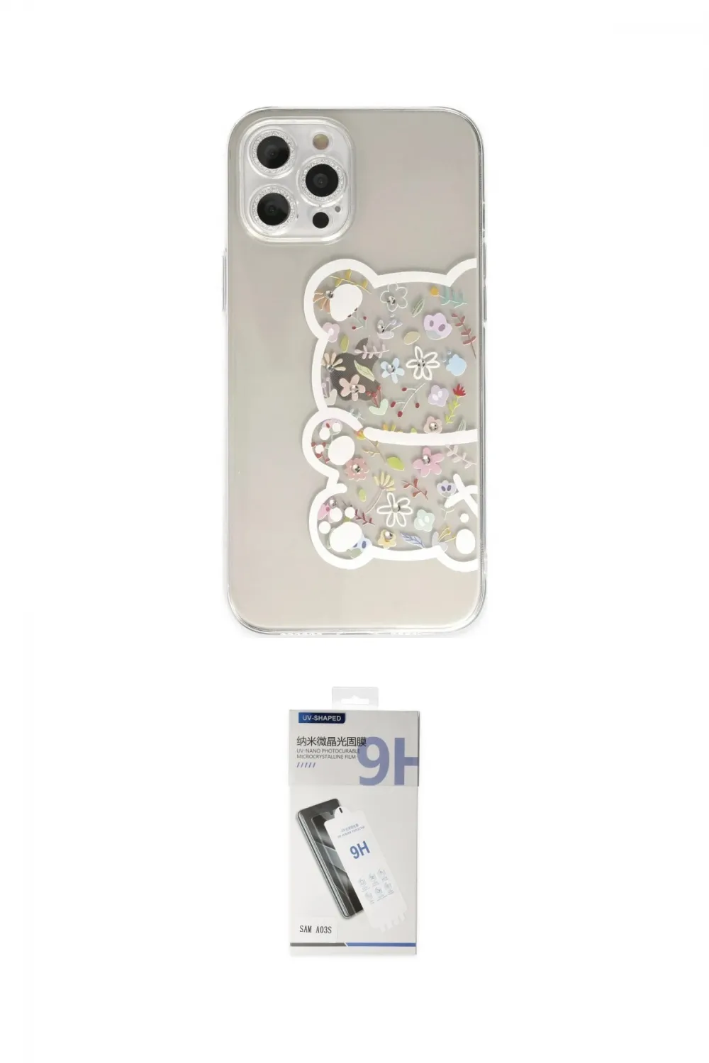 ieg™ iPhone 12 Pro Max Kılıf Eksen Asil Prime - Şeffaf Uv Polymer Nano Ekran Koruyucu