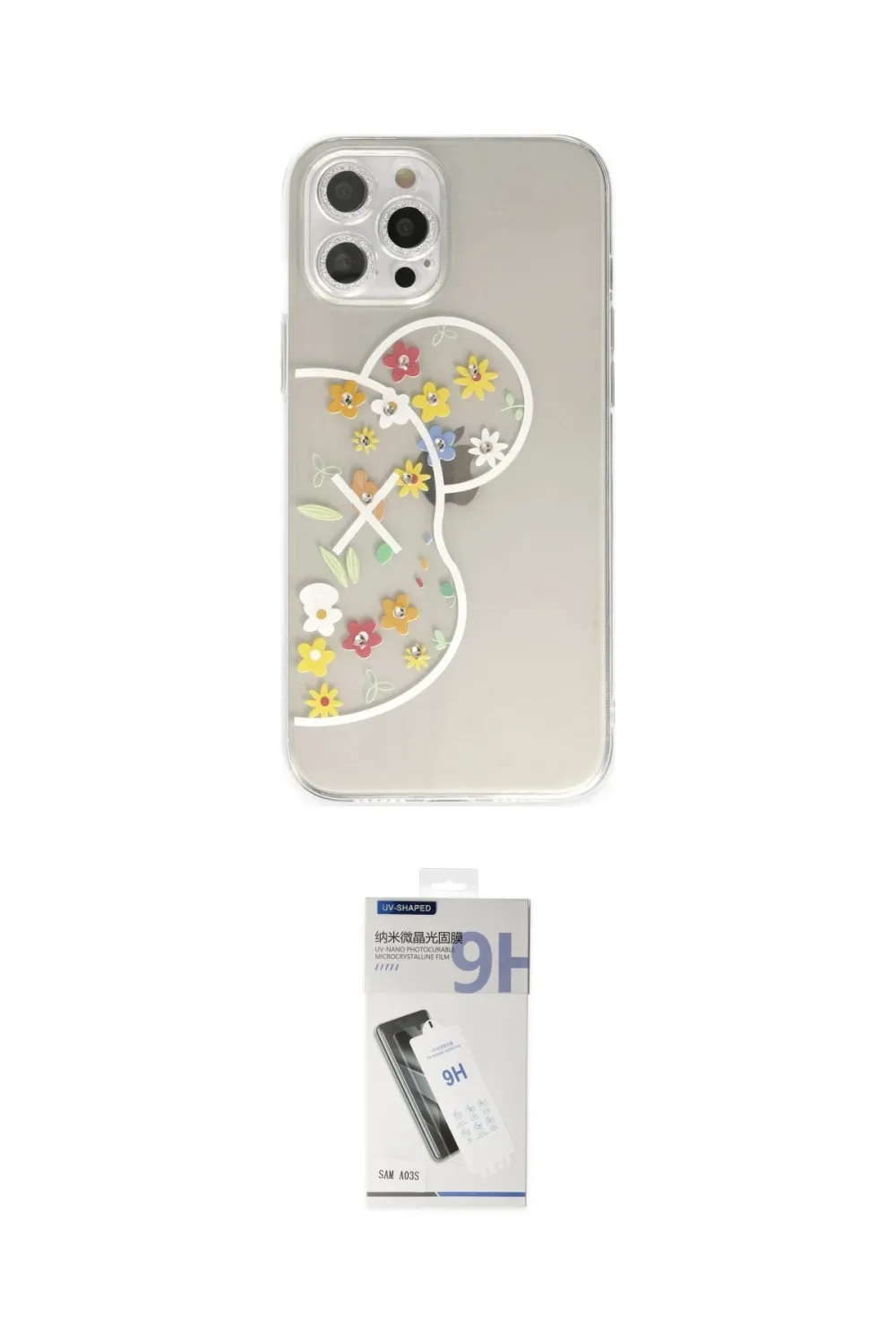 ieg™ iPhone 12 Pro Max Kılıf Eksen Asil Prime - Şeffaf Uv Polymer Nano Ekran Koruyucu